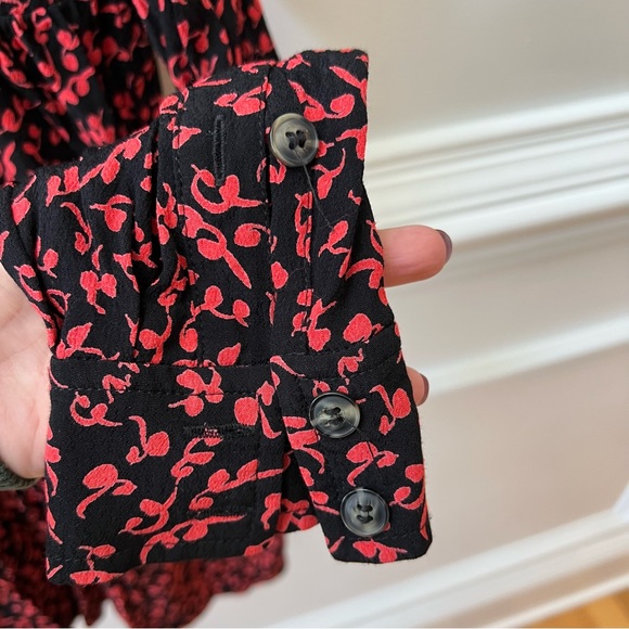 Ganni Printed Shirt Dress Crepe Material - Picture 5 of 10